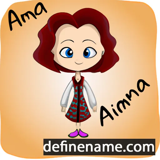 cartoon of the name Adamina