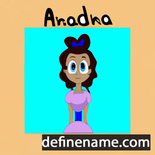 cartoon of the name Adanna