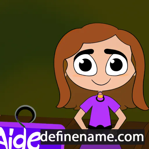 cartoon of the name Addie