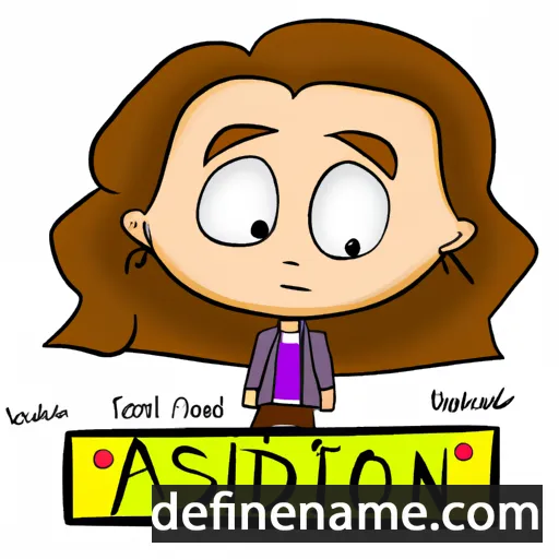 cartoon of the name Addison