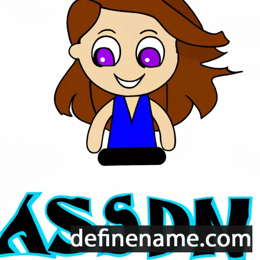 cartoon of the name Addyson