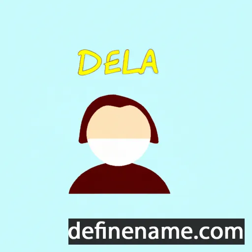 cartoon of the name Adéla