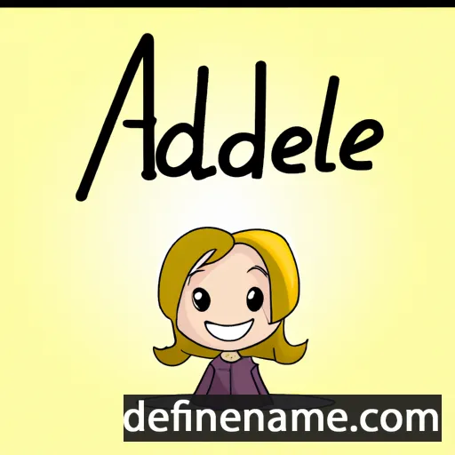 cartoon of the name Adélie