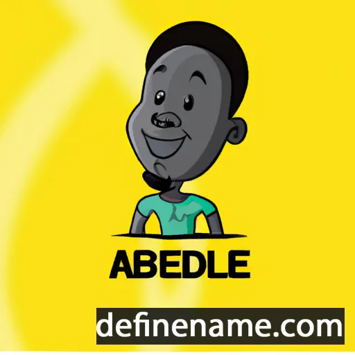 cartoon of the name Adebowale