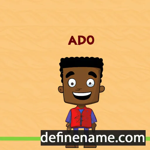 cartoon of the name Adedayo