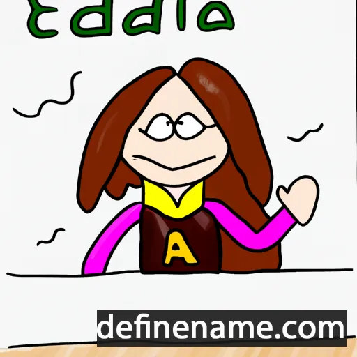 cartoon of the name Adelajda