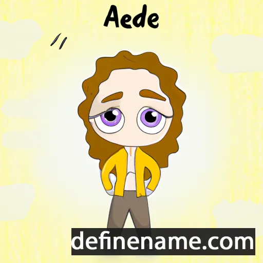 cartoon of the name Adelė