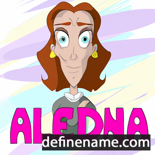 cartoon of the name Adelina