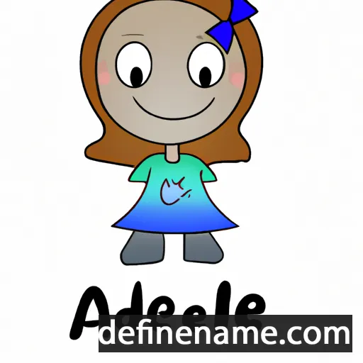 cartoon of the name Adelle