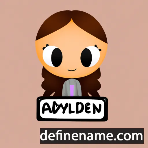 cartoon of the name Adelyn