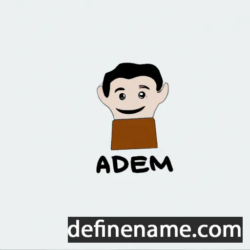 cartoon of the name Adem