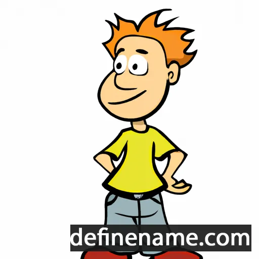 cartoon of the name Aden