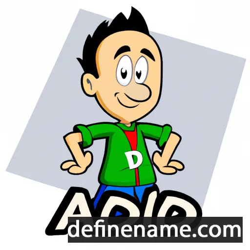 cartoon of the name Adi