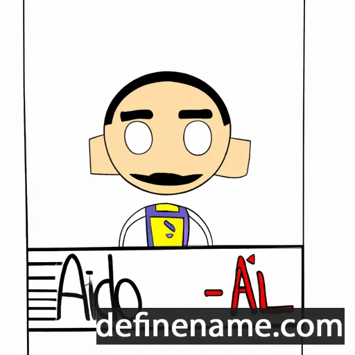 cartoon of the name Adil