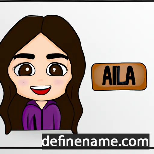 cartoon of the name Adila