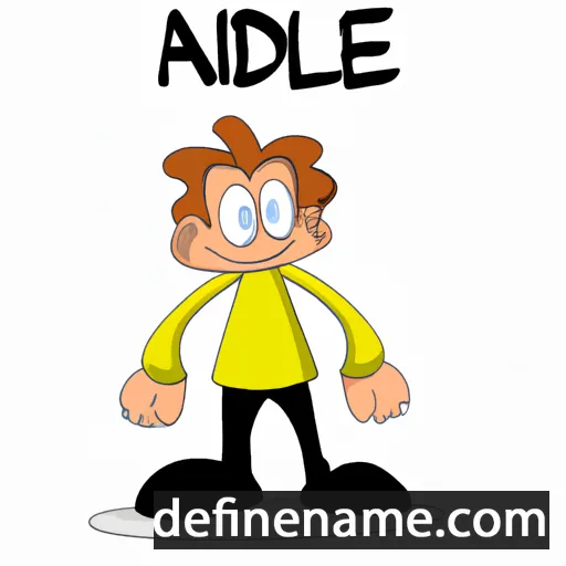 cartoon of the name Adile