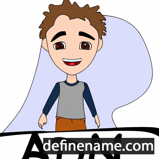 cartoon of the name Adin