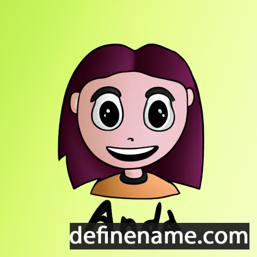 cartoon of the name Adina