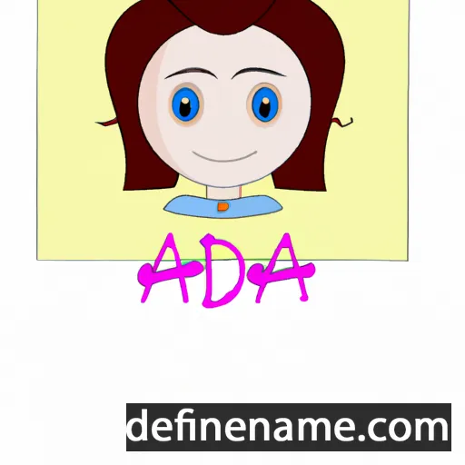 cartoon of the name Adna