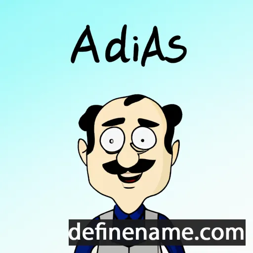 cartoon of the name Adolfas