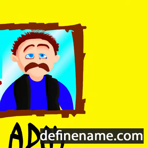 cartoon of the name Adonay