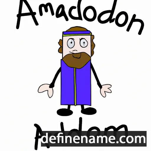 cartoon of the name Adoniram