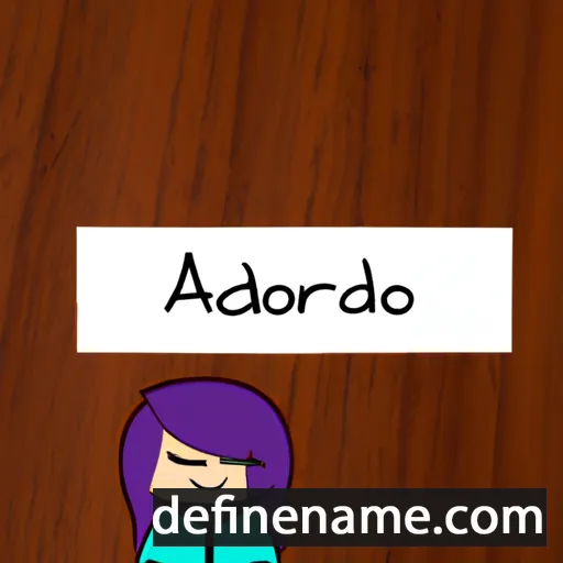 cartoon of the name Adoración