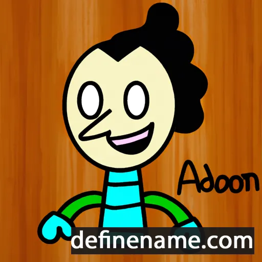 cartoon of the name Adorján