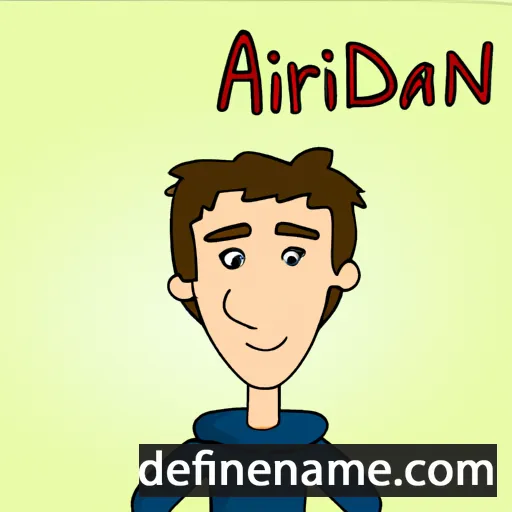 cartoon of the name Adrian