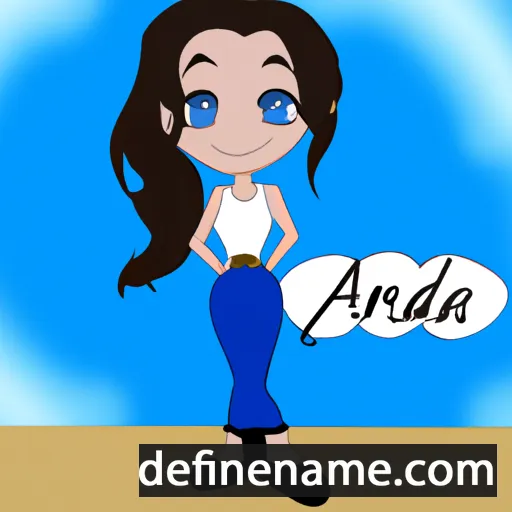 cartoon of the name Adriana