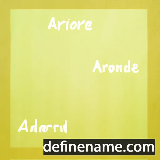 cartoon of the name Adrianne