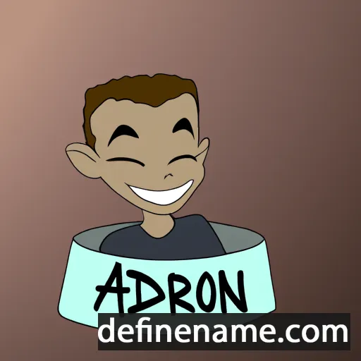 cartoon of the name Adrien