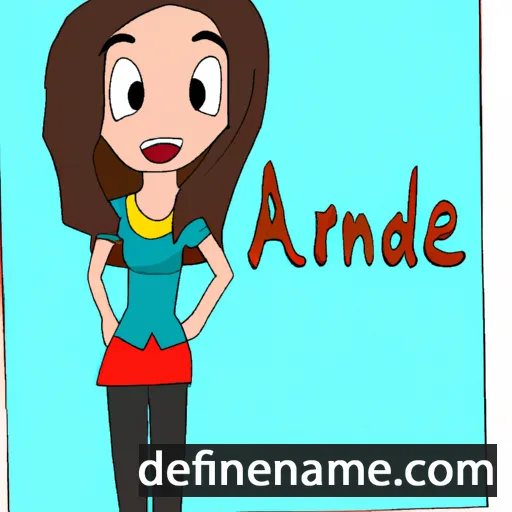 cartoon of the name Adriene