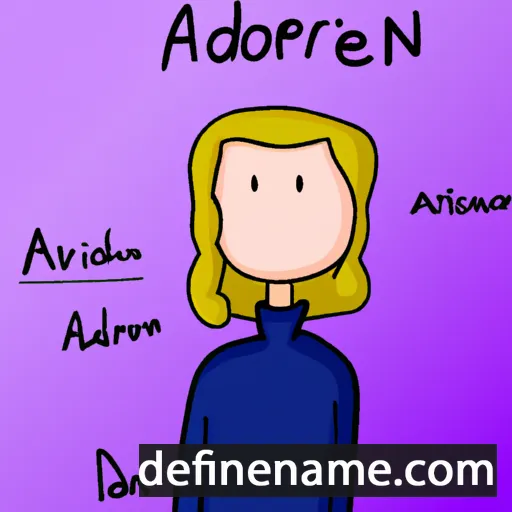 cartoon of the name Adrienn