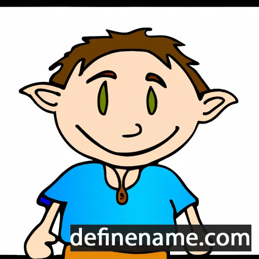 cartoon of the name Adrijan