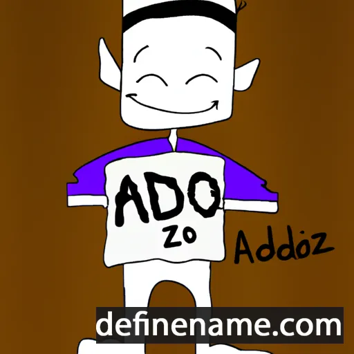 cartoon of the name Adzo