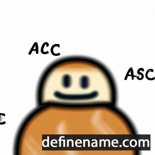 cartoon of the name Æsc