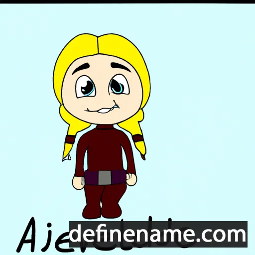 cartoon of the name Æðelwine