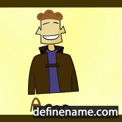 cartoon of the name Aeron