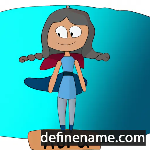 cartoon of the name Aerona