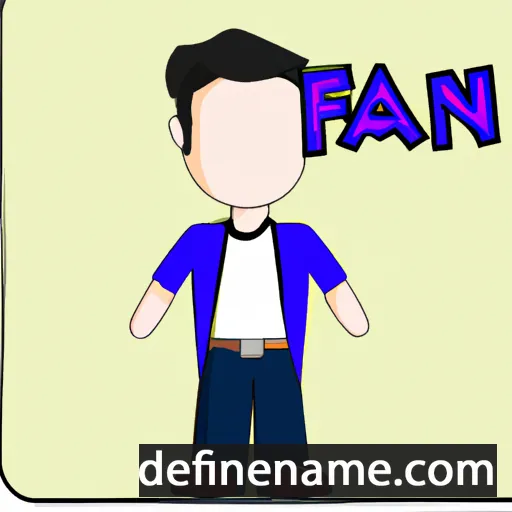 cartoon of the name Afan