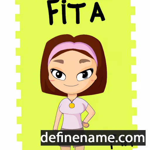 cartoon of the name Afina