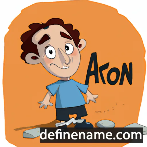 cartoon of the name Afon