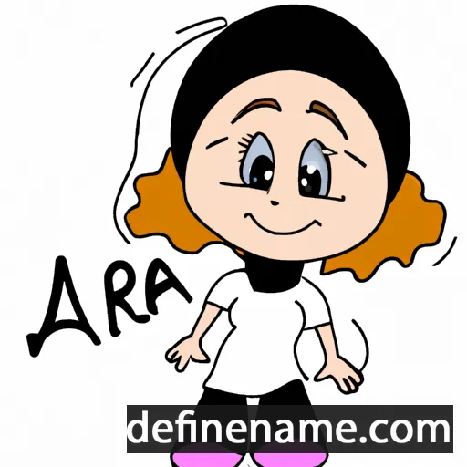 cartoon of the name Afra