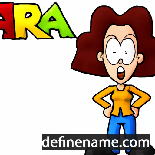 cartoon of the name Afra