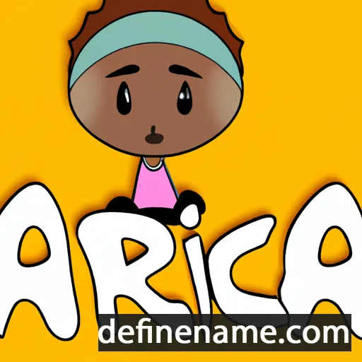 cartoon of the name Africa