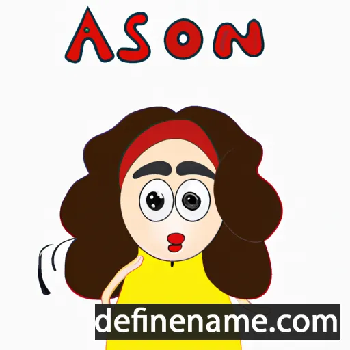 cartoon of the name Afsoon