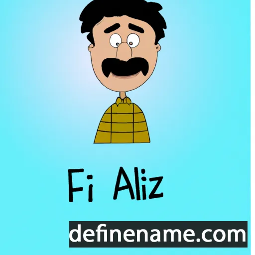 cartoon of the name Afzal