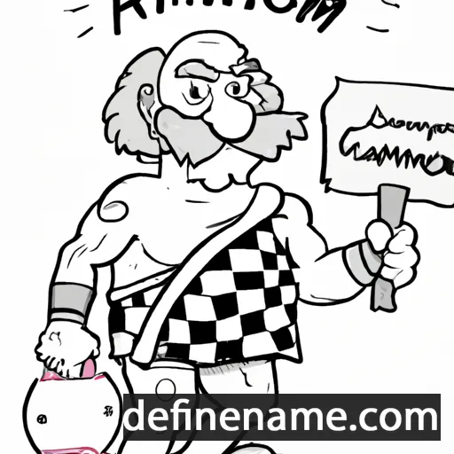 cartoon of the name Agamemnon