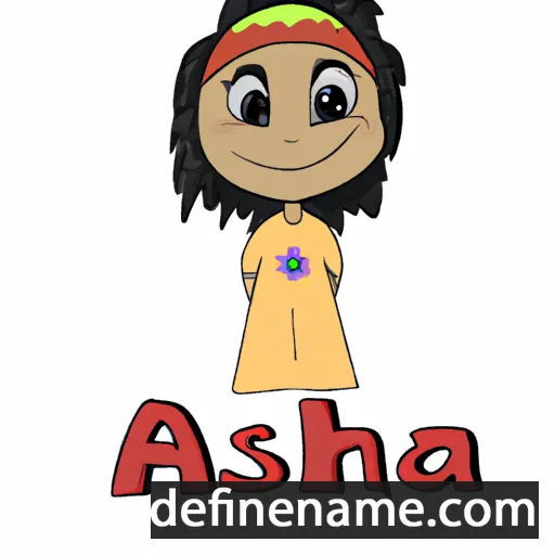 cartoon of the name 'Aisha